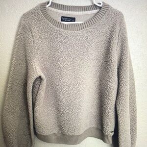 Abercrombie & Fitch Cream Crew Neck Sweater